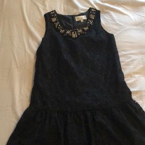 Black lace embellished dress